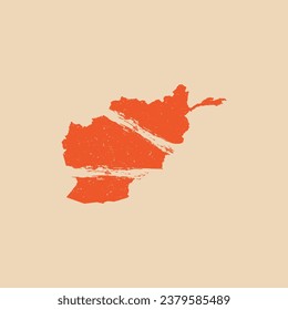 Kabul Map Grunge - World Map International vector template. Afghanistan region vector