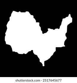 Kabul province map, administrative division of Afghanistan.