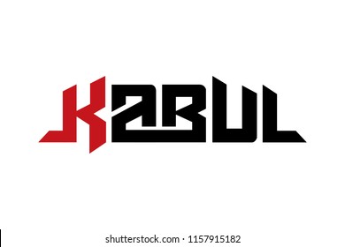 Kabul typography design vector, for t-shirt, poster and other uses