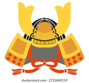 Kabuto Vector Illustration | Samurai Helmet for Children’s Day in Japan
