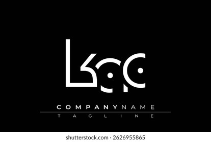 KAC abstract letter design. Modern Business Logo Design With Abstract Typography and Contemporary Style