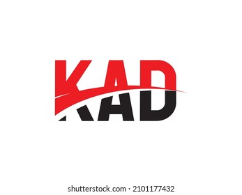 KAD Letter Initial Logo Design Vector Illustration