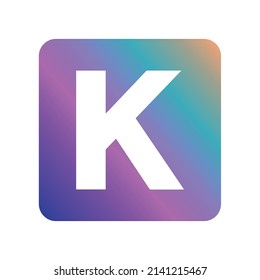 Kadena icon sign - Cryptocurrency logo  - Blockchain - KDA Coin