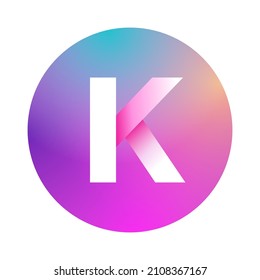 Kadena KDA Coin Icon Cryptocurrency vector illustration in gradient. Best used for T-shirts, mugs, posters, banners, social media and trading websites.