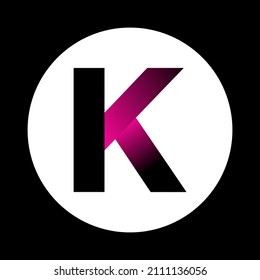 Kadena KDA Coin Icon Cryptocurrency vector illustration isolated in black background. Best used for T-shirts, mugs, posters, banners, social media and trading websites.