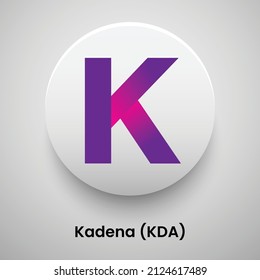 Kadena KDA cryptocurrency logo symbol vector illustration template Can be used in Banners, posters, icons, stickers, badges, labels and print designs.