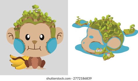 The Kaem Ling project idea Graphic vector