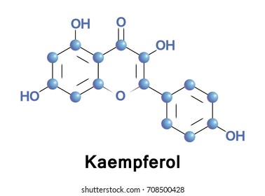 Kaempferol is a natural flavonol, a type of flavonoid, found in a variety of plants and plant-derived foods