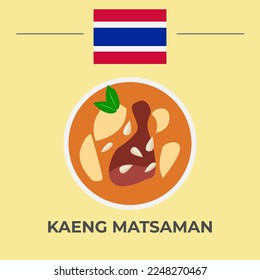 Vector Kaeng Matsaman eps 10. fácil de editar
