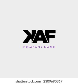 Logo du monogramme de la lettre initiale KAF