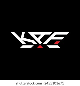 Logo de lettre KAF  Image vectorielle design, logo simple et moderne KAF. Design de luxueux alphabets KAF  