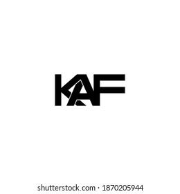 lettre kaf création du logo monographique original