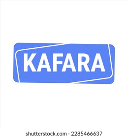 Cartel de la llamada del vector azul de Kafara con información sobre cómo compensar los días rápidos perdidos