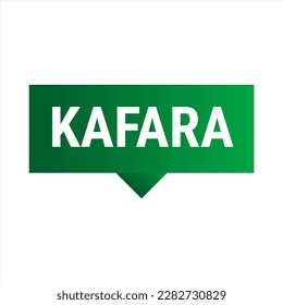 Kafara Dark Green Vektor Callout Banner mit Informationen über vermisste Schnelle Tage