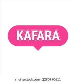 Kafara Pink Vector Callout Banner with Information on Making Up Missed Fast Days