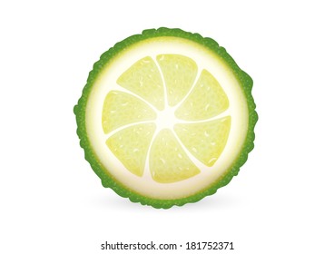 Kaffir lime sliced