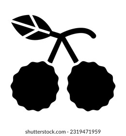 Kaffir Lime Vector Glyph Icon For Personal And Commercial Use.
