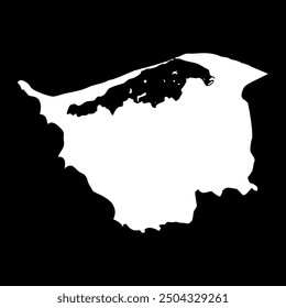 Kafr El Sheikh Governorate map, administrative division of Egypt. Vector illustration.