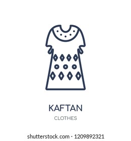 Kaftan icon. Kaftan linear symbol design from Clothes collection. Simple outline element vector illustration on white background.