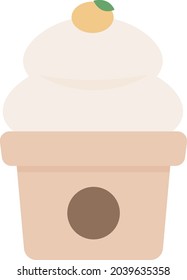 Kagami mochi illustration cute simple icon New Year Japan