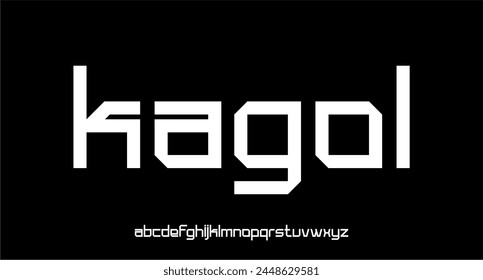 KAGOL MODERN FUTURISTIC GEOMETRIC FONT