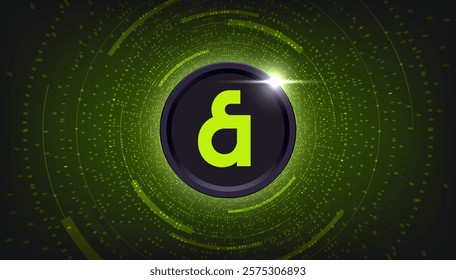 Kaia (KAIA) coin cryptocurrency concept banner background.
