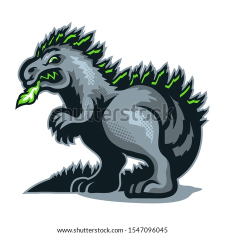 Kaiju Monster in Vector Illustration