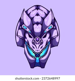 kaijuu vector illustration. character logo symbol. monster 