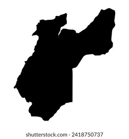 Kailahun District map, administrative division of Sierra Leone. Vector illustration.