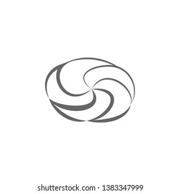 Kaiser roll, bread hand drawn icon. Element of bread icon. Thin line icon for website design and development, app development. Premium icon