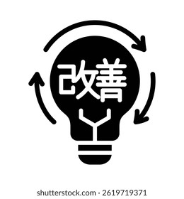 Elemento de icono de Kaizen para diseño