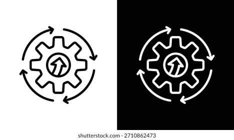 kaizen Versión de dos tonos en fondo blanco y negro