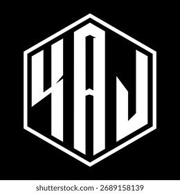KAJ letter design. KAJ letter technology logo design. KAJ Monogram logo design for an entrepreneur and business.