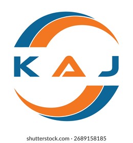 KAJ letter design. KAJ letter technology logo design. KAJ Monogram logo design for an entrepreneur and business.