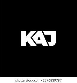 KAJ letter monogram typography logo vector