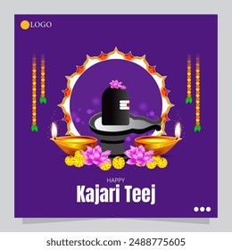 Kajari Teej, celebrated primarily in North India, is a traditional Hindu festival that falls on the third day of the Krishna Paksha in the month of Bhadrapada.