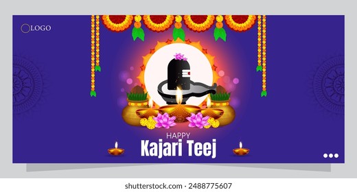 Kajari Teej, celebrated primarily in North India, is a traditional Hindu festival that falls on the third day of the Krishna Paksha in the month of Bhadrapada.