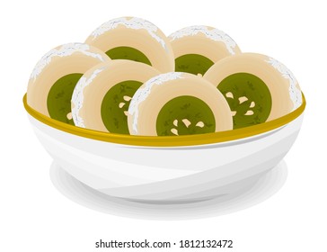 Kaju Katli Indian Sweets or Mithai Food Vector