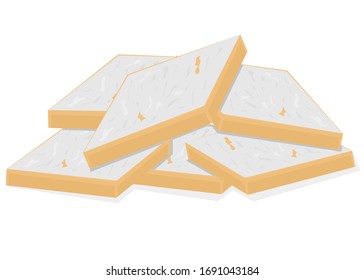 Kaju katli indian Sweets Vector