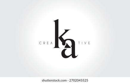 KAka Elegant Serif Monogram Logo – Luxury Lowercase Typographic Lettermark for Modern Branding