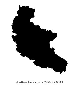 Landkarte der Region Kakheti, Verwaltungsabteilung Georgiens. Vektorgrafik.