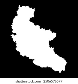 Kakheti region map, administrative division of Georgia. Vector illustration.