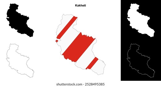 Conjunto de mapas da região de Cachétia