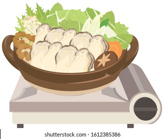 kaki-nabe : Oyster hotpot / Japanese food