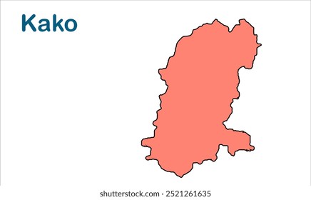 Mapa da subdivisão de Kako, Distrito de Jehanabad, Estado de Bihar, República da Índia, Governo de Bihar, território indiano, Índia Oriental, política, aldeia, turismo