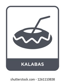 kalabas icon vector on white background, kalabas trendy filled icons from Culture collection, kalabas simple element illustration
