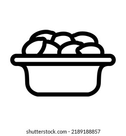 kalamata olives line icon vector. kalamata olives sign. isolated contour symbol black illustration