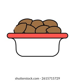 kalamata olives line icon vector. kalamata olives sign. isolated symbol illustration