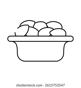 kalamata olives line icon vector. kalamata olives sign. isolated contour symbol black illustration