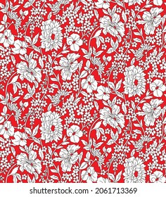 Kalamkari Paisley Seamless Pattern, Kalamkari, Outline Seamless Pattern, Paisley